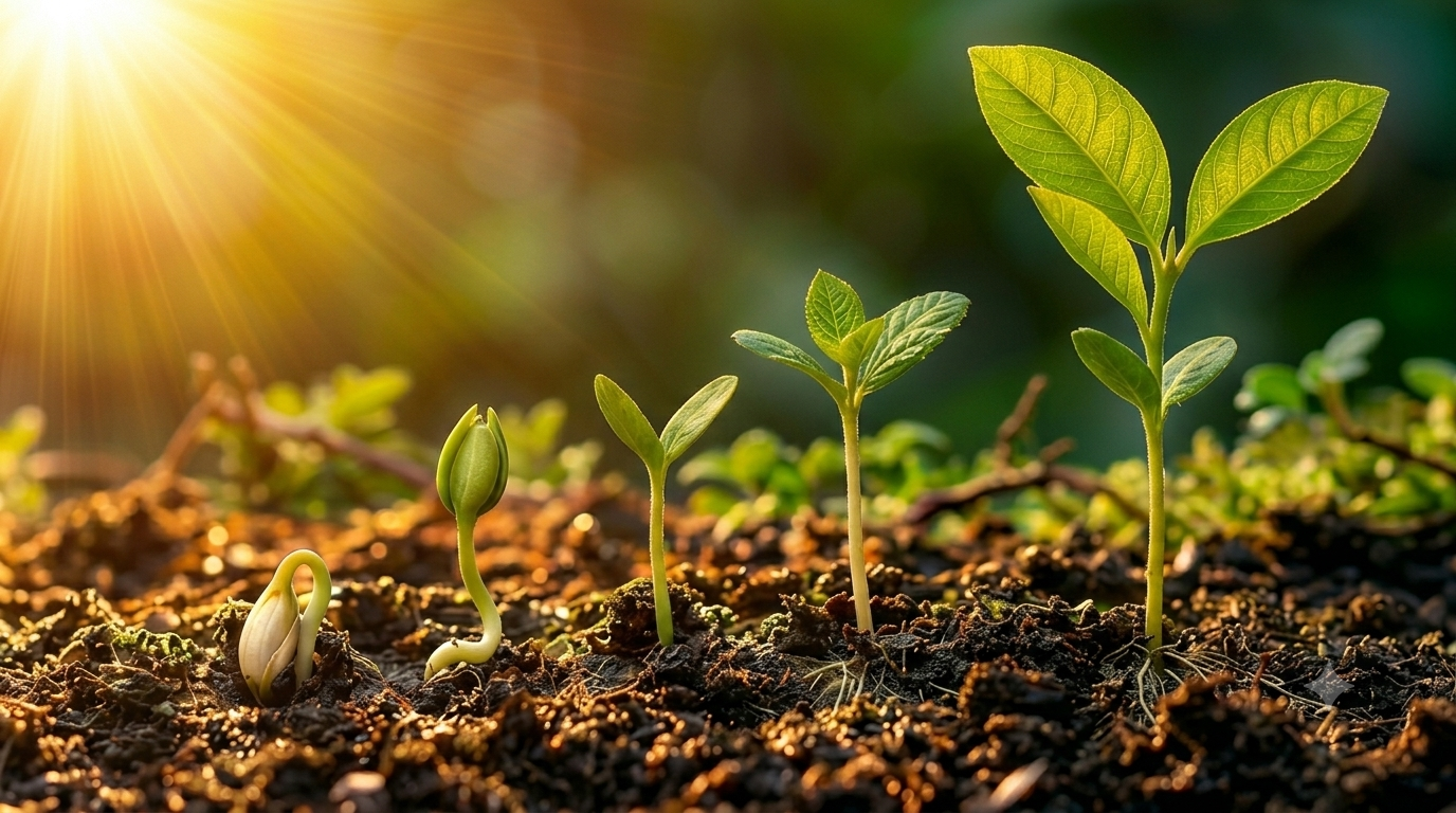 Growing seedling representing tax preparation services and business growth
